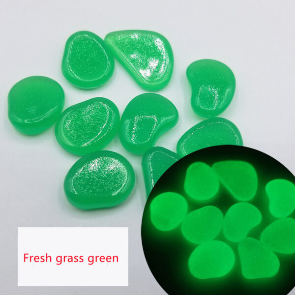 Garden aquarium aquarium luminous stone Artificial fluorite fluorescent luminous pebbles - Image 7