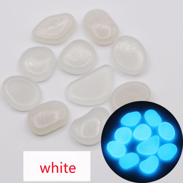 Garden aquarium aquarium luminous stone Artificial fluorite fluorescent luminous pebbles - Image 5