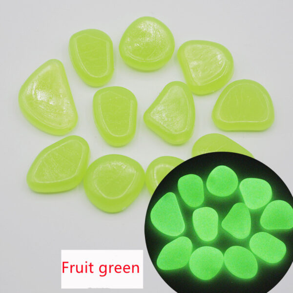 Garden aquarium aquarium luminous stone Artificial fluorite fluorescent luminous pebbles - Image 4