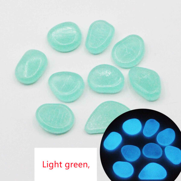 Garden aquarium aquarium luminous stone Artificial fluorite fluorescent luminous pebbles - Image 9