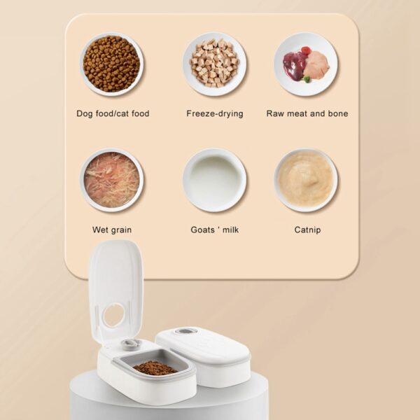 ⁦Automatic Pet Feeder Smart Food Dispenser For Cats Dogs Timer Stainless Steel Bowl Auto Dog Cat Pet Feeding Pets Supplies⁩ – תמונה ⁦6⁩