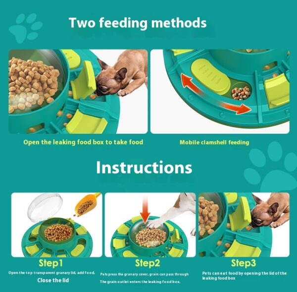 Interactive Dog Puzzle Toy For IQ Improvement And Slow Feeding Suitable For All Sizes Pets Nutritious Diet-Friendly Non-Electric Plastic Pets Game Pet Products - Image 7