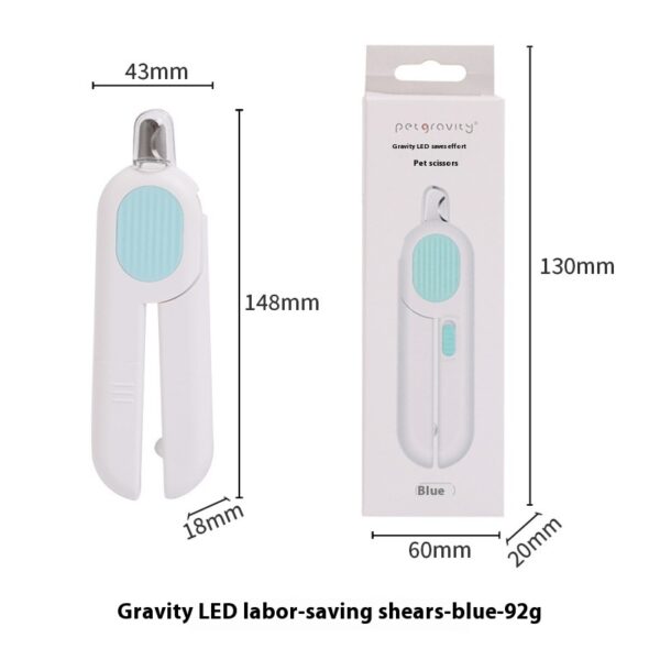 ⁦Pet LED Labor-saving Cat Nail Scissors⁩ – תמונה ⁦7⁩