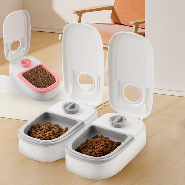 ⁦Automatic Pet Feeder Smart Food Dispenser For Cats Dogs Timer Stainless Steel Bowl Auto Dog Cat Pet Feeding Pets Supplies⁩ – תמונה ⁦9⁩