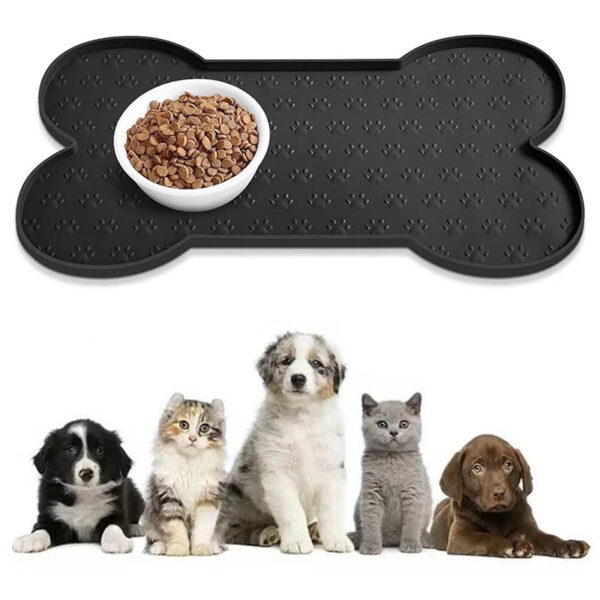 ⁦Silicone Pet Anti-spill Easy Cleaning Feeding Mat⁩ – תמונה ⁦2⁩