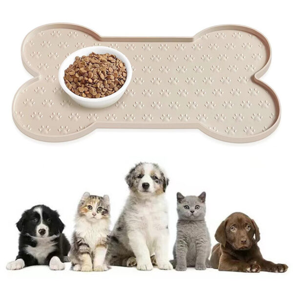 ⁦Silicone Pet Anti-spill Easy Cleaning Feeding Mat⁩ – תמונה ⁦3⁩