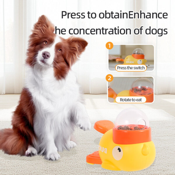 ⁦Dog Puzzle Feeder Interactive Pet Food Treat Dispenser Cartoon Duck Design Anti-slip Pets Automatic Feeder Toys For Dog Training Pet Products⁩ – תמונה ⁦6⁩