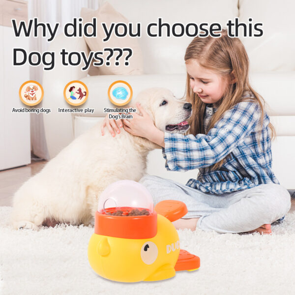 ⁦Dog Puzzle Feeder Interactive Pet Food Treat Dispenser Cartoon Duck Design Anti-slip Pets Automatic Feeder Toys For Dog Training Pet Products⁩ – תמונה ⁦8⁩