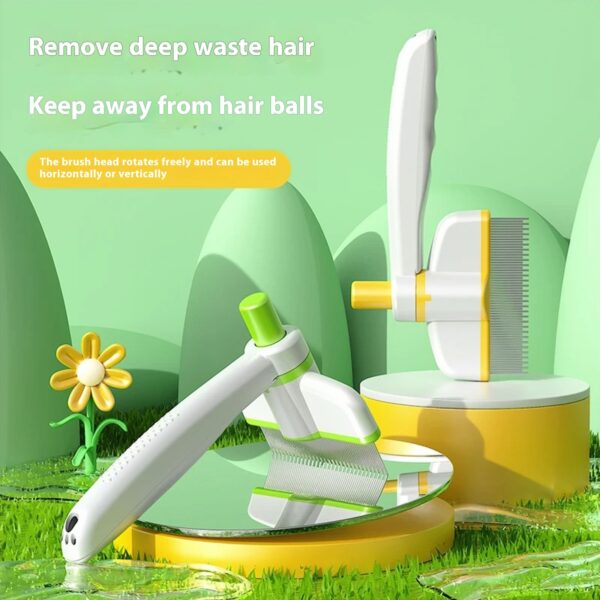 Cat Comb Tie Removal Floating Hair Magic Long Hair Pet Self-Cleaning Row Dog Cat Comb Grooming Supplies Flea Removal Brush Pets Products - Image 9