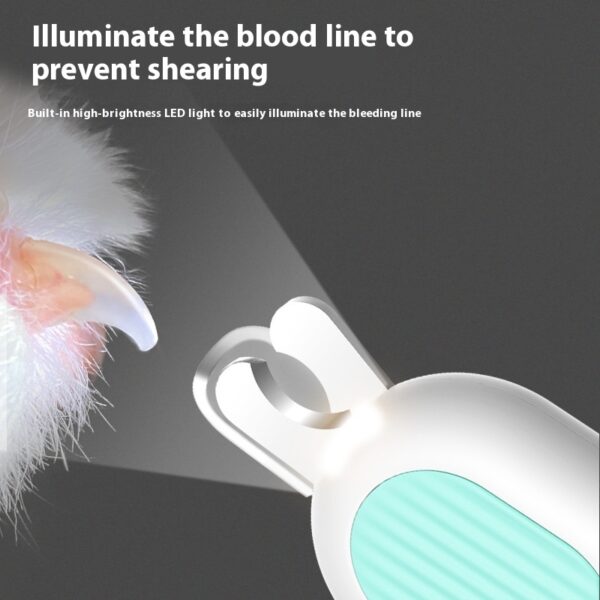 ⁦Pet LED Labor-saving Cat Nail Scissors⁩ – תמונה ⁦5⁩