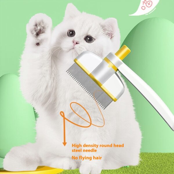 Cat Comb Tie Removal Floating Hair Magic Long Hair Pet Self-Cleaning Row Dog Cat Comb Grooming Supplies Flea Removal Brush Pets Products - Image 2