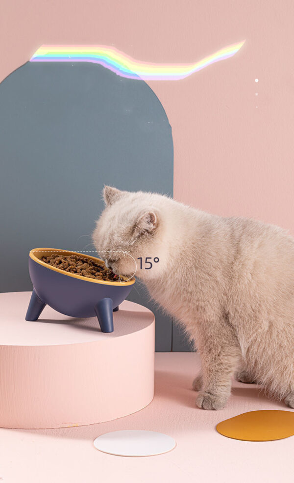 ⁦Cat Dog Bowl With Stand Pet Feeding Food Bowls Dogs Bunny Rabbit Nordic Color Feeder Product Supplies Pet Accessories⁩ – תמונה ⁦2⁩