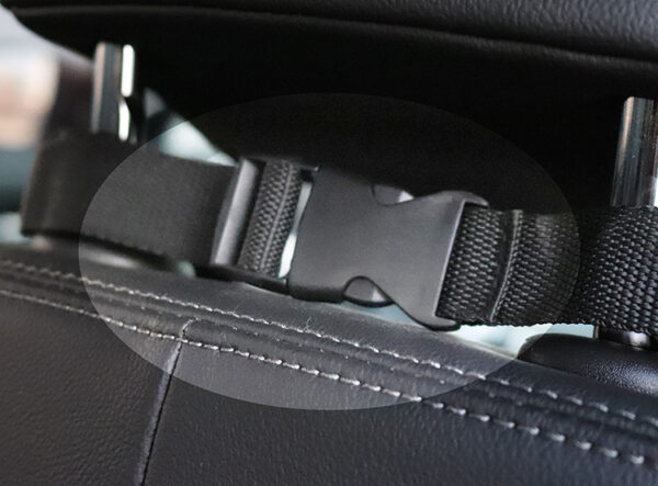 ⁦Dog Car Seat Cover View Mesh Pet Carrier Hammock Safety Protector Car Rear Back Seat Mat With Zipper And Pocket For Travel⁩ – תמונה ⁦4⁩