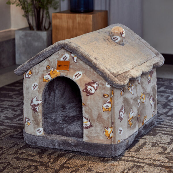 ⁦Foldable Dog House Pet Cat Bed Winter Dog Villa Sleep Kennel Removable Nest Warm Enclosed Cave Sofa Pets Supplies⁩ – תמונה ⁦10⁩