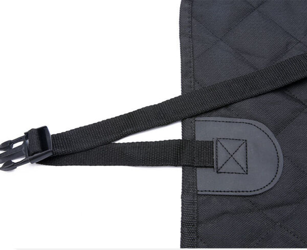 ⁦Dog Car Seat Cover View Mesh Pet Carrier Hammock Safety Protector Car Rear Back Seat Mat With Zipper And Pocket For Travel⁩ – תמונה ⁦3⁩