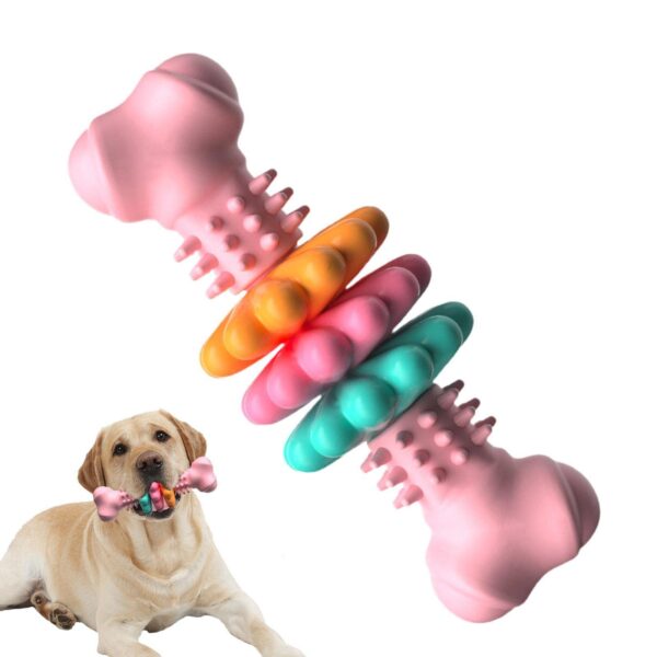 ⁦Dog Chew Toy Dog Bone Type  Dogs Teeth Cleaning Toys Indestructible TPR Bone Chewing Bite Resistant Teething Toys  Pet Products⁩ – תמונה ⁦8⁩
