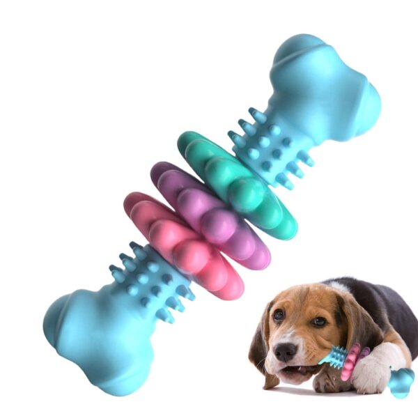 ⁦Dog Chew Toy Dog Bone Type  Dogs Teeth Cleaning Toys Indestructible TPR Bone Chewing Bite Resistant Teething Toys  Pet Products⁩ – תמונה ⁦7⁩