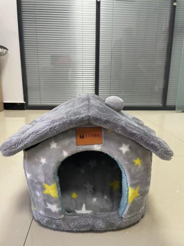 ⁦Foldable Dog House Pet Cat Bed Winter Dog Villa Sleep Kennel Removable Nest Warm Enclosed Cave Sofa Pets Supplies⁩ – תמונה ⁦6⁩